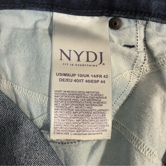 NYDJ Alina Legging Skinny Jeans Dark Wash Size 10 - Picture 7 of 8